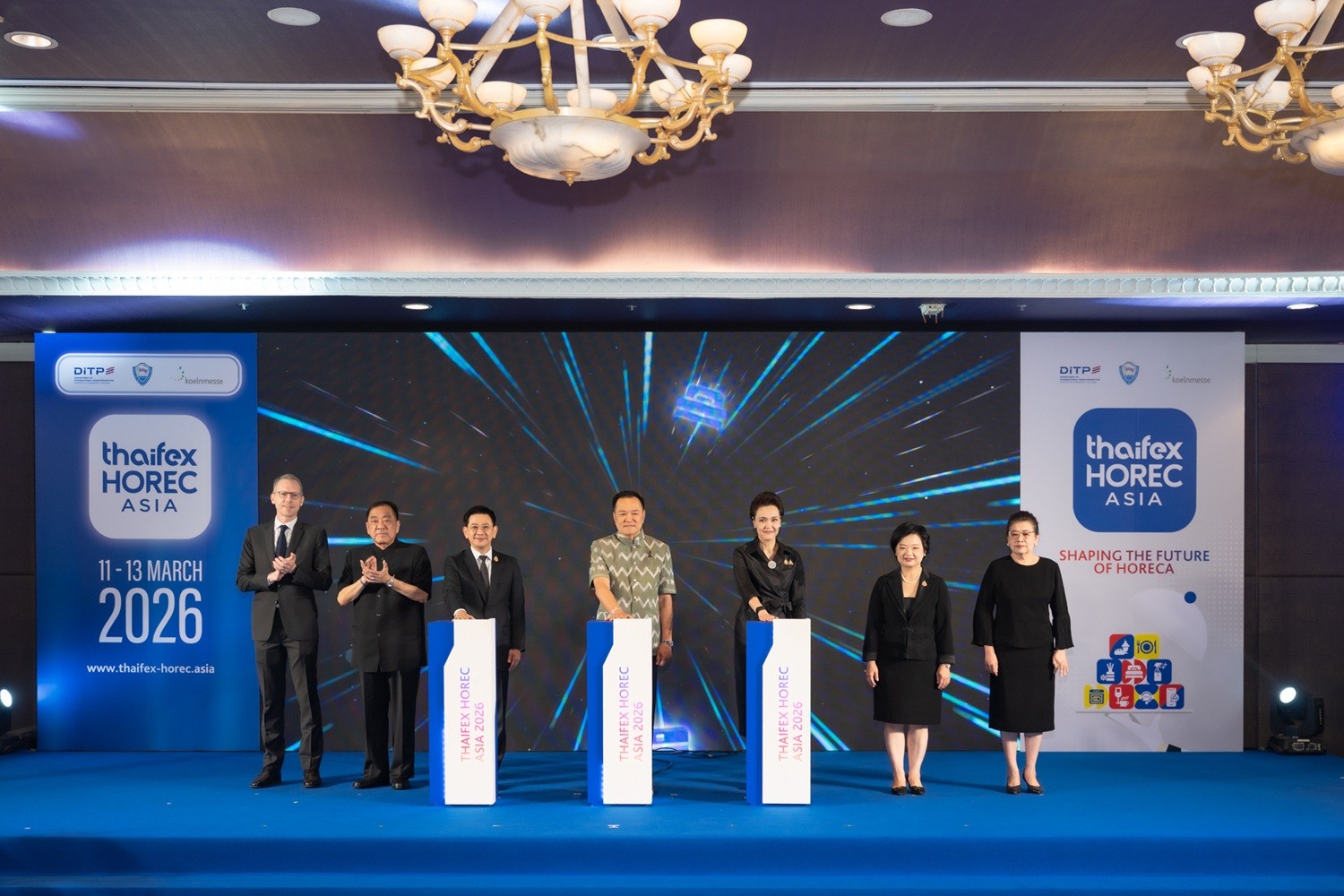 นายก “อนุทิน” เปิดงาน THAIFEX – HOREC ASIA 2026 หนุนไทยเป็นฮับ HoReCa เอเชีย คาดเงินสะพัด 3.5 พันล้านบาท พร้อมขอบคุณผู้นำเข้ารายใหญ่จากทั่วโลก 20 ราย อุดหนุนสินค้าไทย