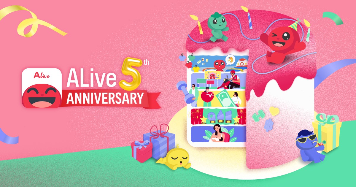 ALive Powered by AIA ก้าวสู่ปีที่ 5 บนเส้นทางแอปสุขภาพครบวงจรที่ช่วยให้คนไทยใช้ชีวิตดีขึ้นในแบบของตัวเอง ตอกย้ำ “แอปสายซัป” ที่เข้าใจคนยุคใหม่ มุ่งสู่เป้าหมายผู้ใช้งาน 3 ล้านคน