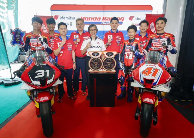 “ฮอนด้า เรซซิ่ง ไทยแลนด์” จัดทัพยอดนักแข่งบิด CBR Series ล่าแชมป์ครบ 3 รุ่นหลัก พร้อมดันดาวรุ่งบิดโฮมเรซ ศึก เอเชีย โร้ดเรซซิ่ง สนามที่ 2