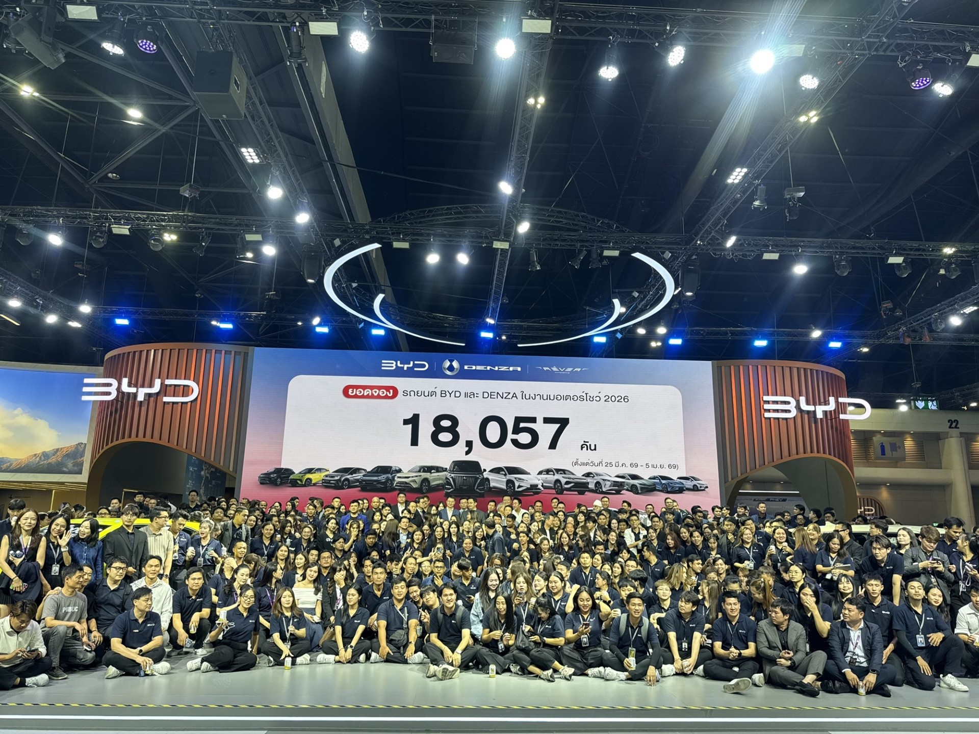 เรเว่ ขอบคุณทุกการตอบรับ กวาดยอดจอง BYD และ DENZA กว่า 18,057 คัน ในงาน มอเตอร์โชว์ 2026