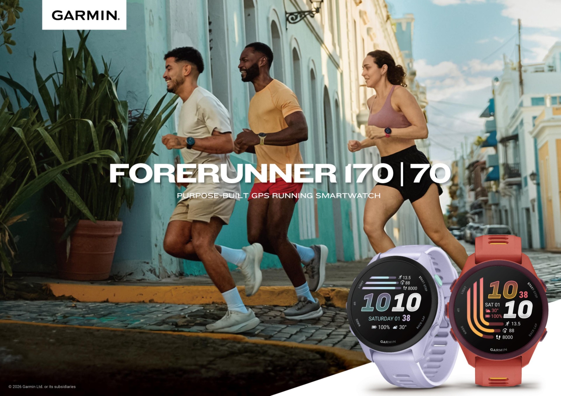 การ์มิน เปิดตัว Forerunner 70 และ Forerunner 170 คู่หูเพื่อเริ่มต้นการฝึกซ้อม ผสานฟีเจอร์ครบครันเพื่อการวิ่ง สุขภาพ และไลฟ์สไตล์สำหรับนักวิ่งมือใหม่