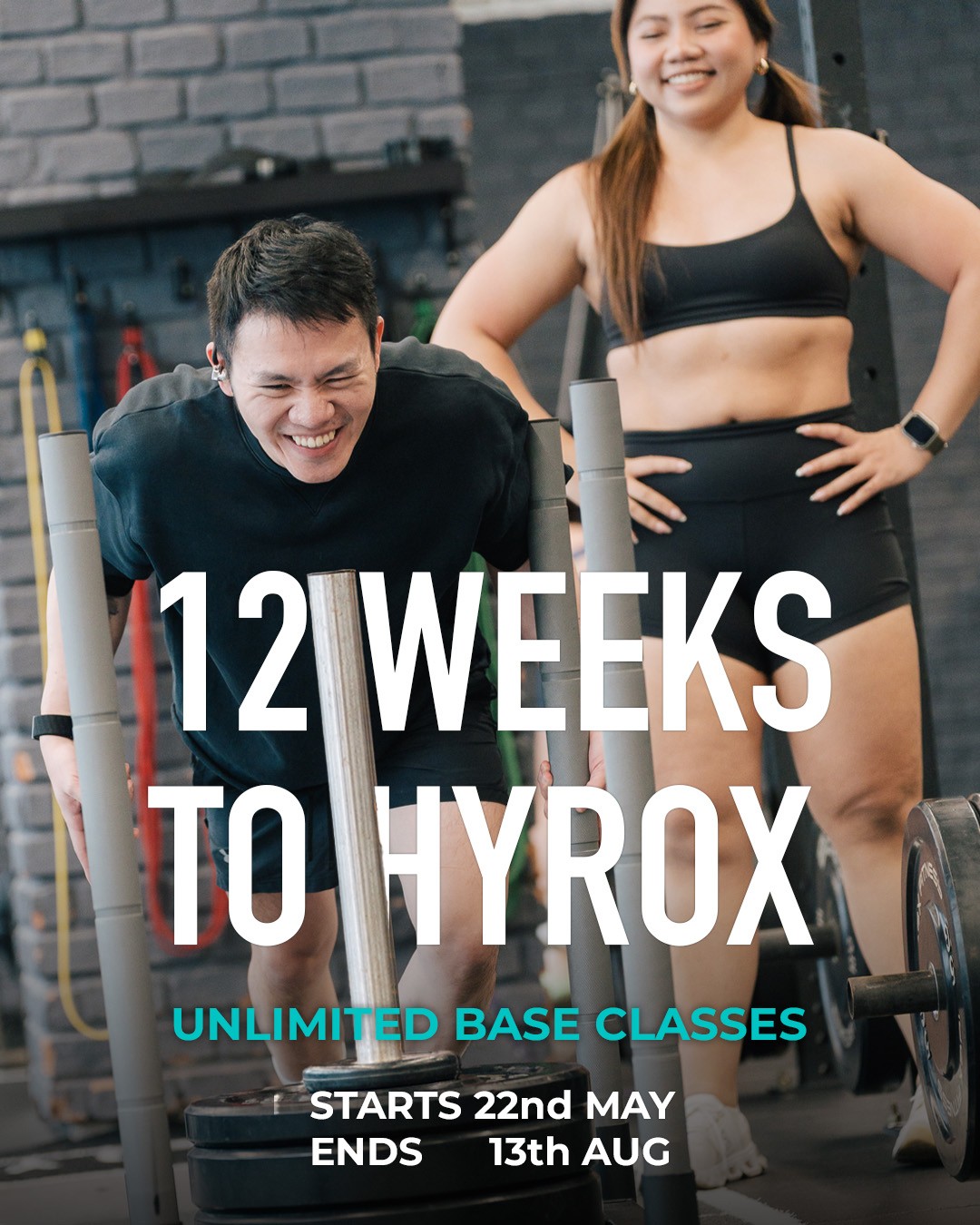 BASE เปิดตัวโปรแกรม “12 Weeks to HYROX” เตรียมความพร้อมก่อนการแข่งขัน HYROX Bangkok เดือนสิงหาคม 2569 HYROX ผสมผสานระหว่างการออกกำลังกายยอดนิยมอย่างการวิ่งและ Functional Training เข้าไว้ด้วยกันในรูปแบบที่เข้าถึงง่าย เปิดกว้างสำหรับทุกคน และขับเคลื่อนด้วยพลังของชุมชน