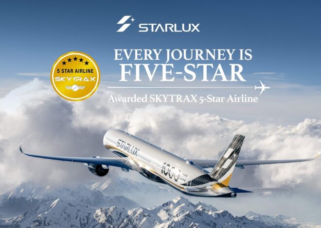 STARLUX Airlines ตอกย้ำมาตรฐานสายการบินระดับโลก คว้า SKYTRAX 5 ดาว 2 ปีซ้อน พร้อมเปิดเส้นทางใหม่ “ปราก” และยกระดับประสบการณ์ไลฟ์สไตล์เหนือระดับผ่านแคมเปญ SNOOPY และเครื่องบินผลงานศิลปะลอยฟ้า STARLUX AIRSORAYAMA