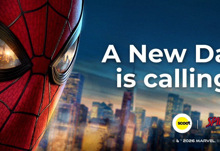 Scoot เปิดประสบการณ์ผจญภัยครั้งใหม่กับความร่วมมือ Spider-Man: Brand New Day จัดเต็มทั้งการตกแต่งห้องโดยสารในธีม Spider-Man และของที่ระลึกสุดเอ็กซ์คลูซีฟ จัดเต็มตลอดเที่ยวบิน เครื่องบินธีม Spider-Man จะให้บริการเที่ยวบินแรกสู่ โตเกียว (ฮาเนดะ) และ เชียงใหม่