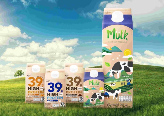 “Mulk” นมพาสเจอร์ไรส์ และ “Mulk+” นมโปรตีนสูง จากเชียงใหม่เฟรชมิลค์ แบรนด์ไทยรายแรกที่ใช้กล่อง Tetra Rex® Plant-based ผลิตจากวัสดุหมุนเวียนจากพืช