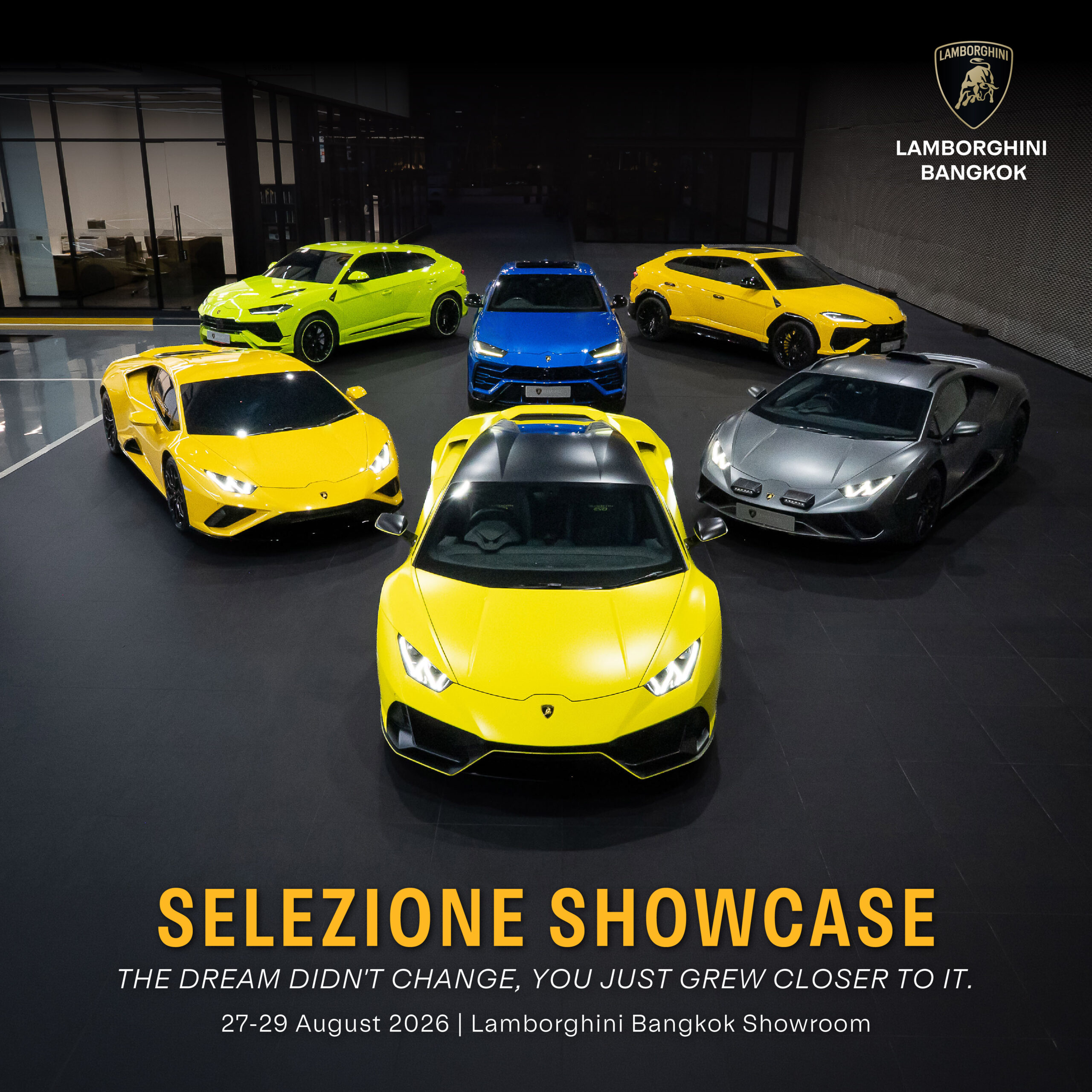 Lamborghini Selezione Showcase 2026 โอกาสสุดท้ายที่จะได้ครอบครอง Lamborghini The Last N/A พร้อมส่งมอบทันที ระหว่างวันที่ 27-29 สิงหาคม 2569 ณ โชว์รูมลัมโบร์กินี กรุงเทพฯ