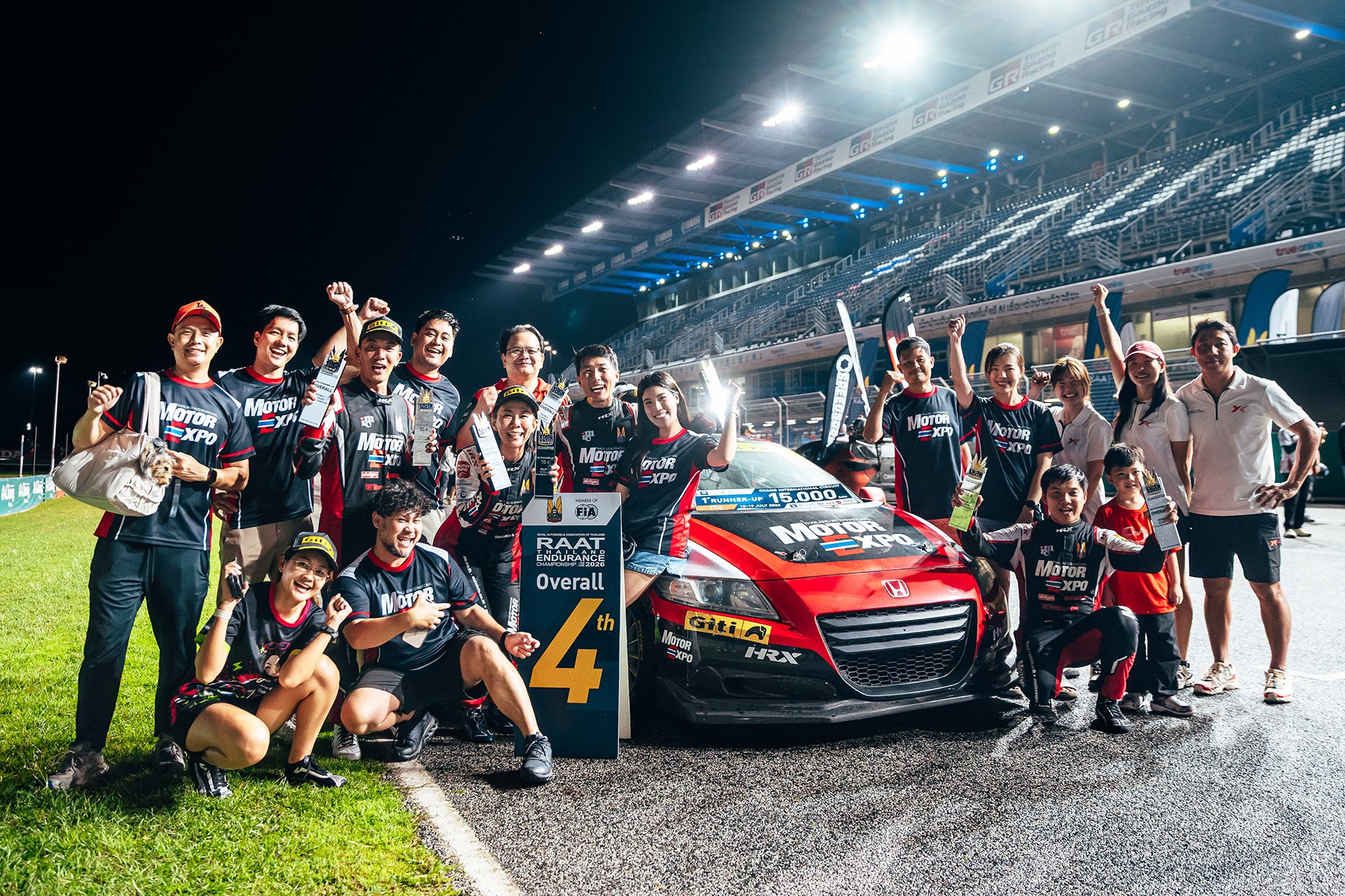 Motor Expo Racing Team สู้ยาว 10 ชั่วโมง RAAT Thailand Endurance Championship 2026 ปิดสนามสุดท้าย คว้าอันดับ 2 รุ่น TC4 มาครอง