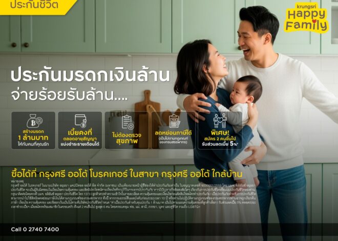 กรุงศรี ออโต้ โบรคเกอร์ ชูโซลูชันส่งต่อความมั่นคงให้ครอบครัวเจาะกลุ่ม Sandwich Generation ด้วย ‘ประกันมรดกเงินล้าน’