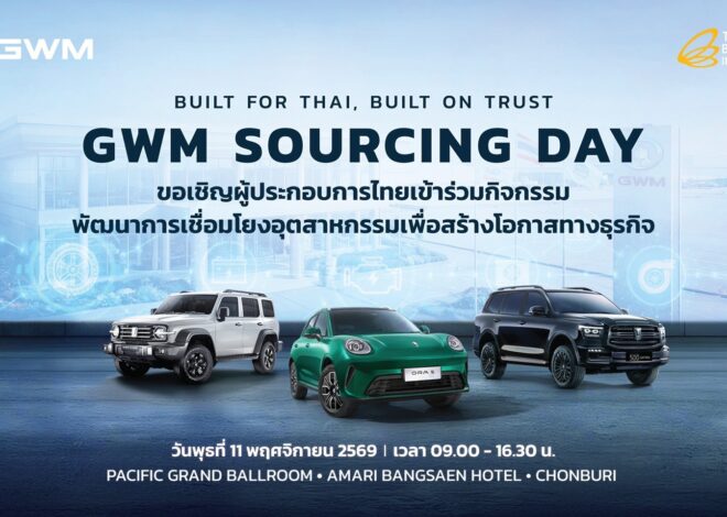 GWM เชื่อมั่นศักยภาพไทย ลุยยกระดับฐานการผลิตและสนับสนุนผู้ผลิตชิ้นส่วนในประเทศ ครอบคลุมทุกระบบขับเคลื่อน สานต่อความยั่งยืนของฐานการผลิตรถยนต์ในทุกขุมพลัง